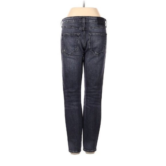 AMO Denim Twist Zip Skinny Jeans in Smoke 25 - Picture 11 of 12